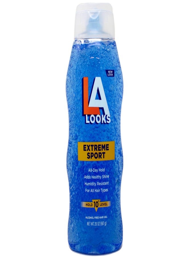 L.A. Looks LA Looks Extreme Sport Hair Gel, All-Day Hold, Humidity Resistant, Alcohol Free, Hold Level 10, 20 oz (Pack of 3) - Image 2